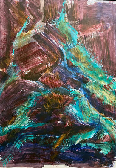 Study in Colour &amp; Texture*, acrylic on paper, 18x24