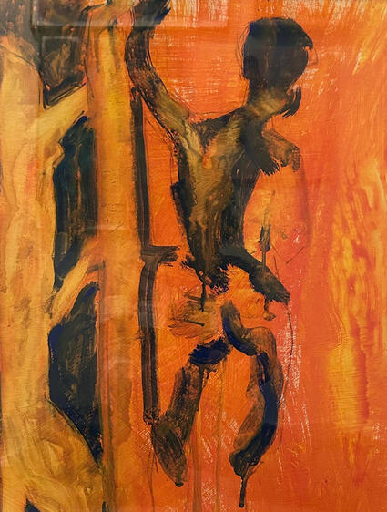 Murray, acrylic on paper, 23x19