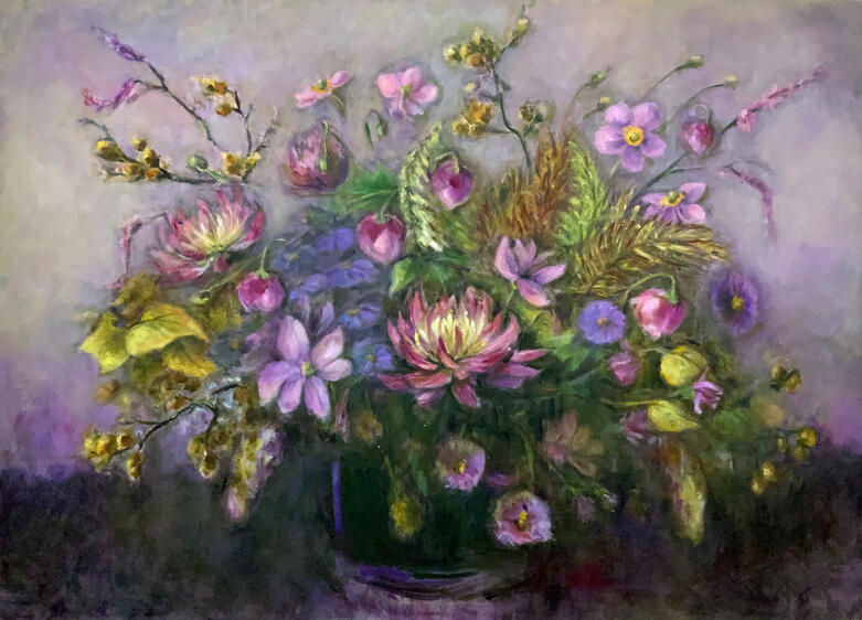 Remnants of the Hand Tied, oil on watercolour paper, 22x30